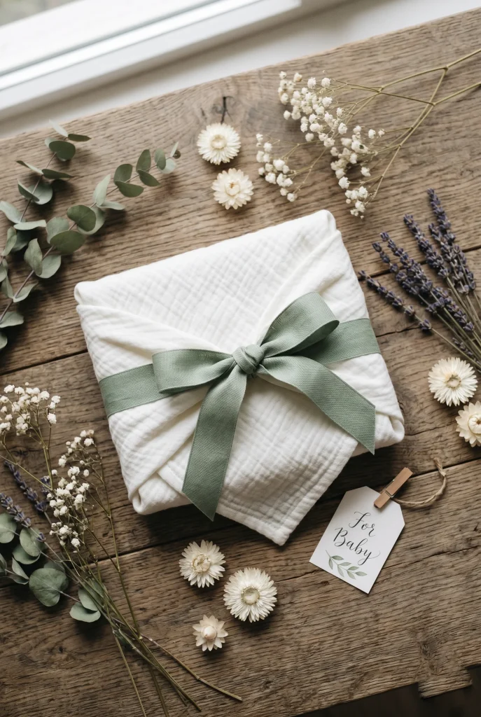 28 Creative Baby Shower Gift Wrapping Ideas She Will Love 2 1. Furoshiki Style Fabric Wrap