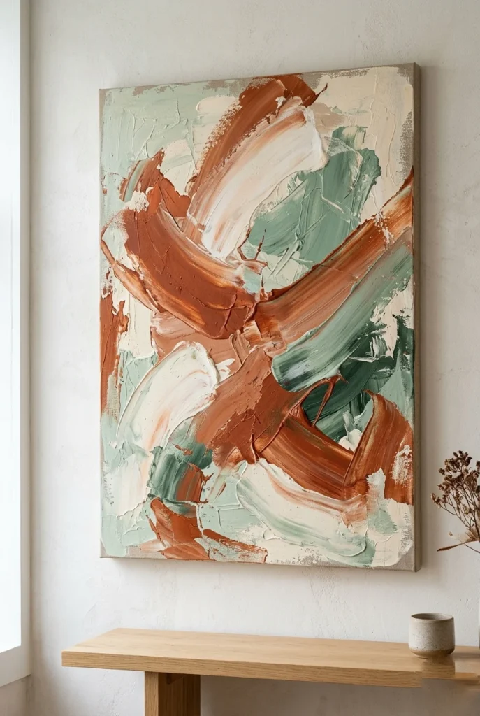 27 Stunning Canvas Art Painting Ideas for Every Skill Level 13 11. Abstract Brushstroke Art