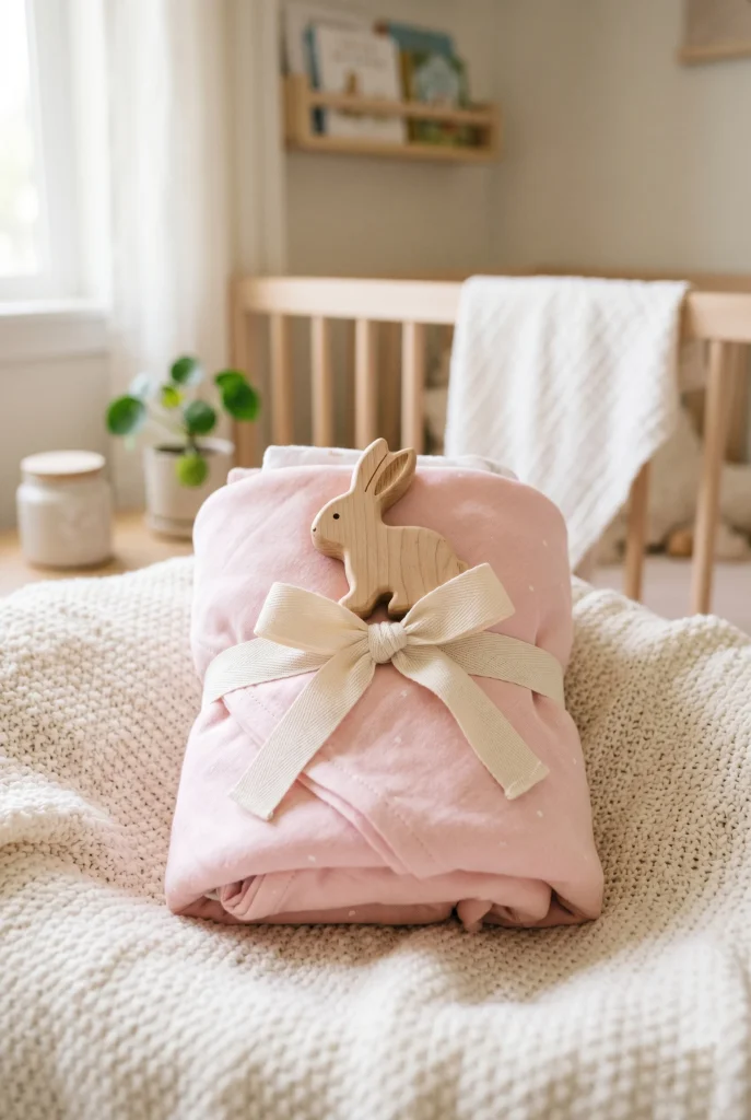 28 Creative Baby Shower Gift Wrapping Ideas She Will Love 3 2. Receiving Blanket Wrap