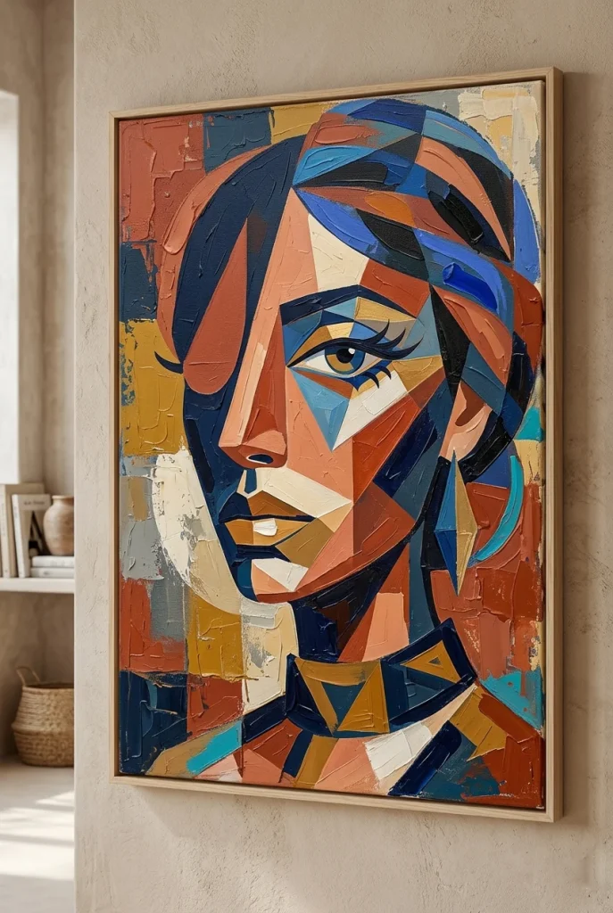 27 Stunning Canvas Art Painting Ideas for Every Skill Level 24 22. Abstract Portrait