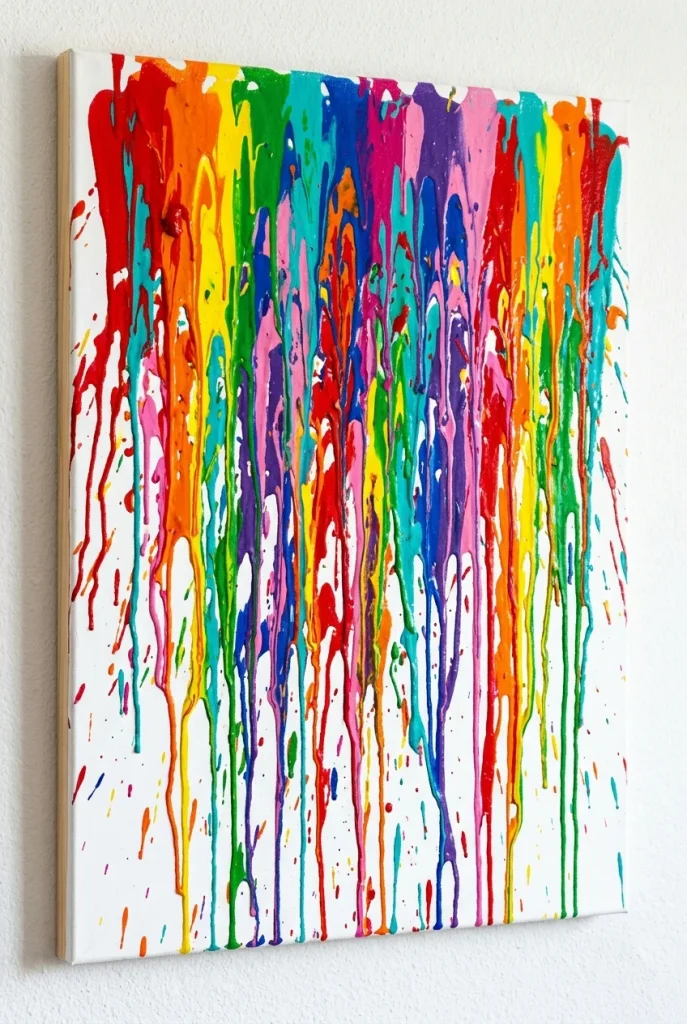 27 Stunning Canvas Art Painting Ideas for Every Skill Level 25 23. Drip Painting Effect