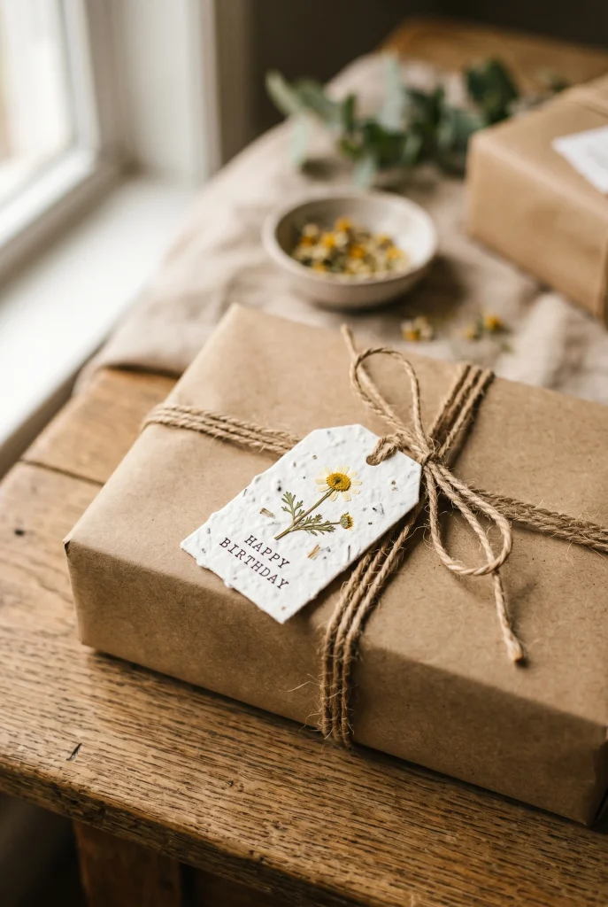 28 Creative Baby Shower Gift Wrapping Ideas She Will Love 24 23. Seed Paper Gift Tag