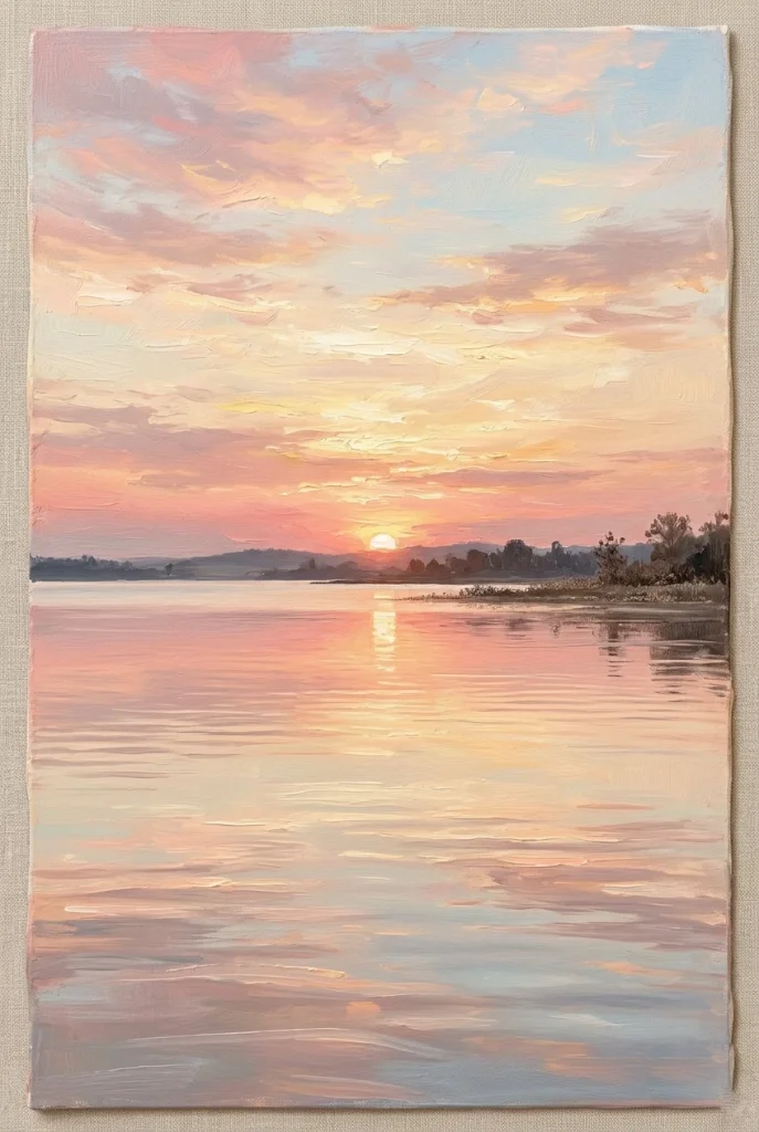 27 Stunning Canvas Art Painting Ideas for Every Skill Level 27 25. Sunrise Over Water
