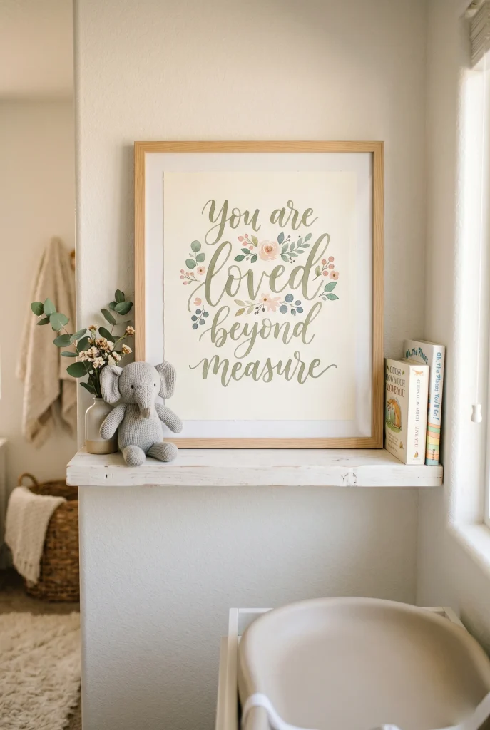 34 Heartfelt Handmade Baby Shower Gifts New Moms Will Treasure 37 34. Hand Lettered Nursery Print