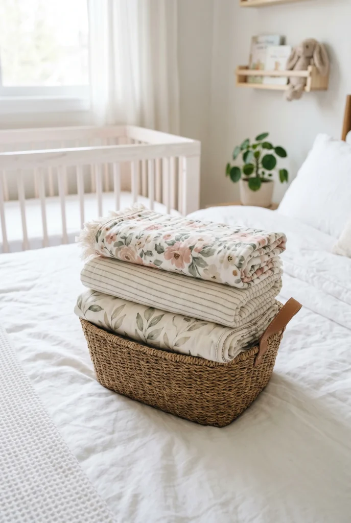 34 Heartfelt Handmade Baby Shower Gifts New Moms Will Treasure 7 4. DIY Swaddle Blanket Set