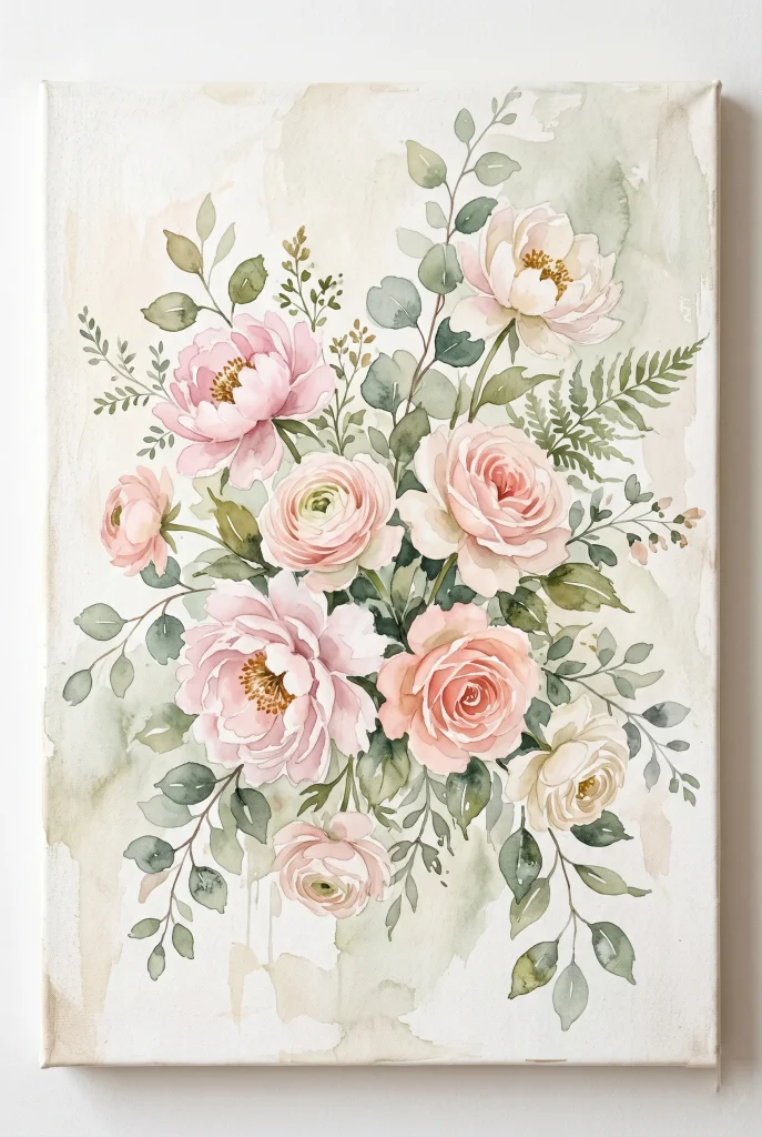 27 Stunning Canvas Art Painting Ideas for Every Skill Level 8 6. Watercolor Style Florals