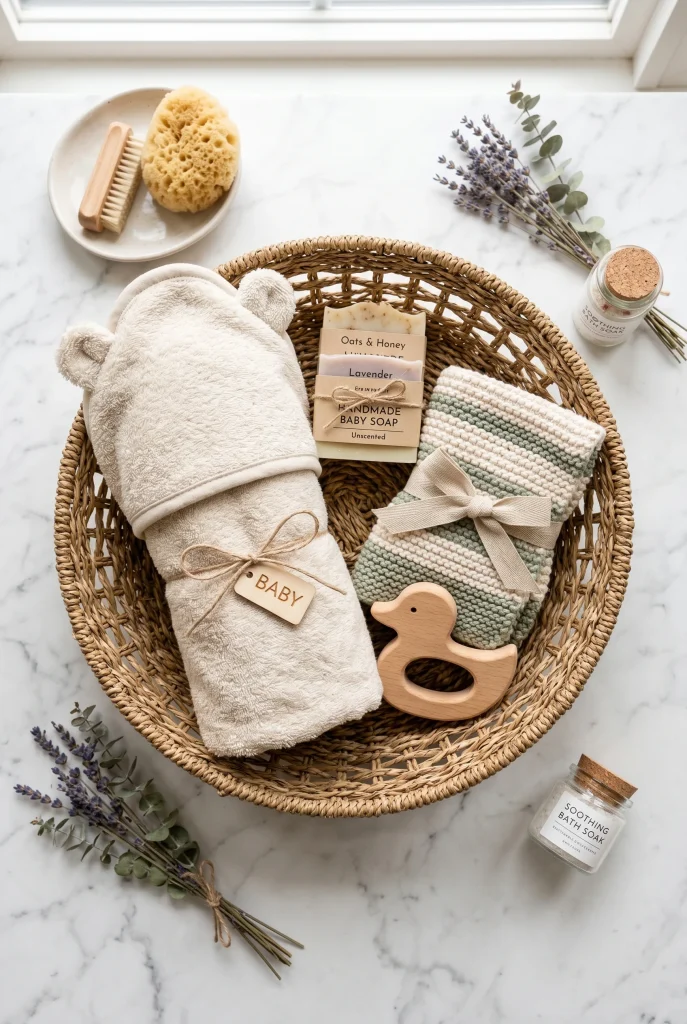 34 Heartfelt Handmade Baby Shower Gifts New Moms Will Treasure 10 7. DIY Baby Bath Hamper