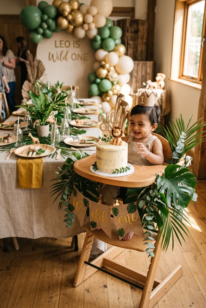 1. Wild One Safari Theme