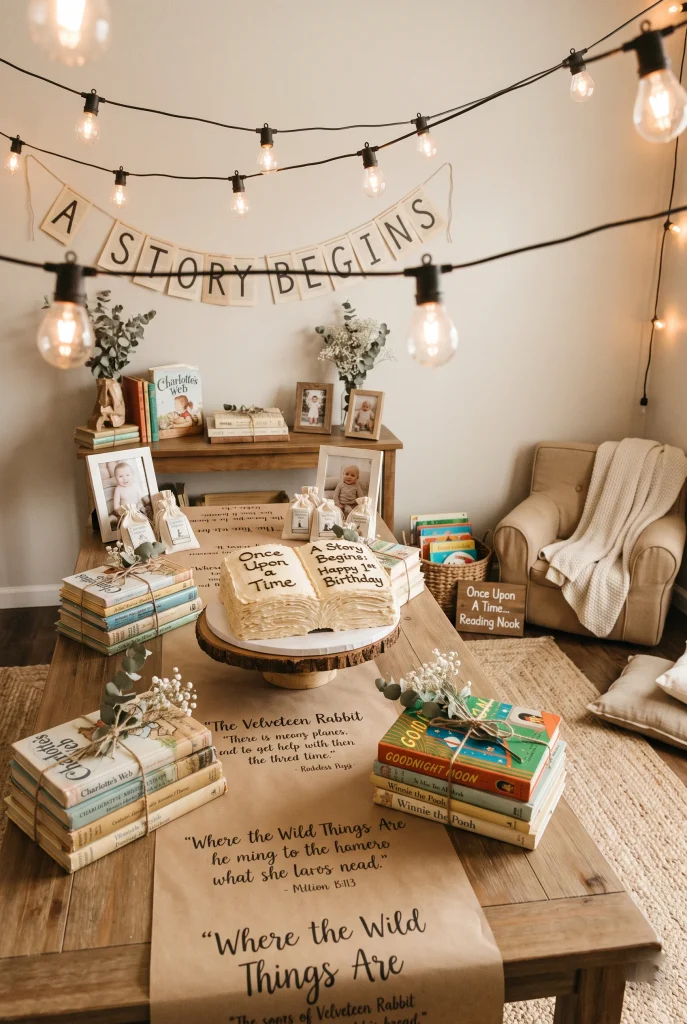 11. Book Themed A Story Begins Party
