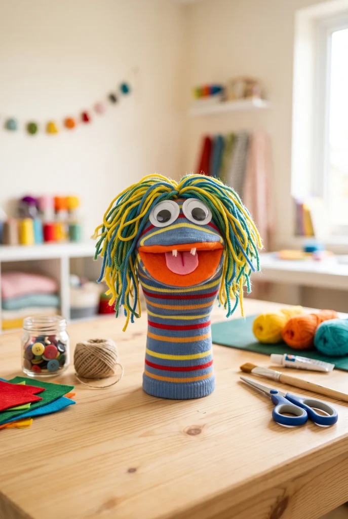 13 DIY Baby Toys You Can Make in Under an Hour 5 4. Sock Puppet