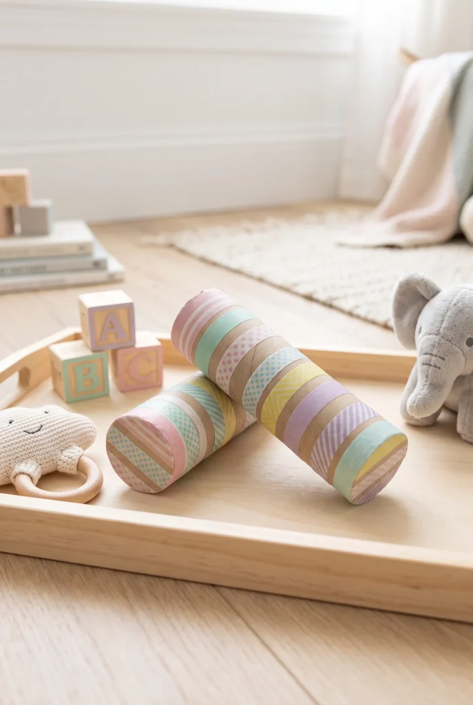 13 DIY Baby Toys You Can Make in Under an Hour 7 6. Cardboard Tube Shaker
