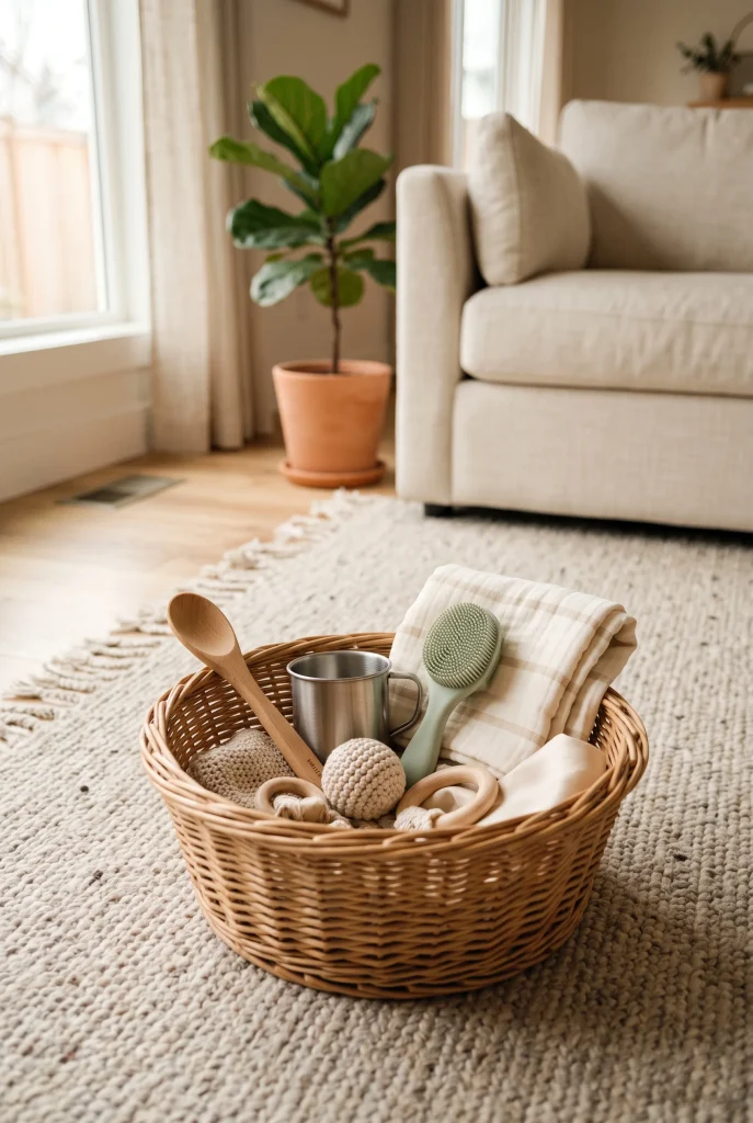 13 DIY Baby Toys You Can Make in Under an Hour 8 7. Treasure Basket